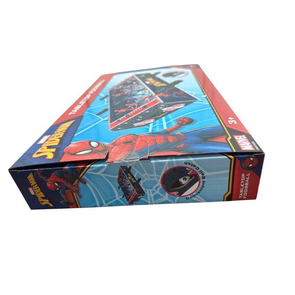 Marvel Spiderman Tabletop Foosball Game Red/Blue Design Age 3+ Arcade Action Toy - Picture 3 of 4